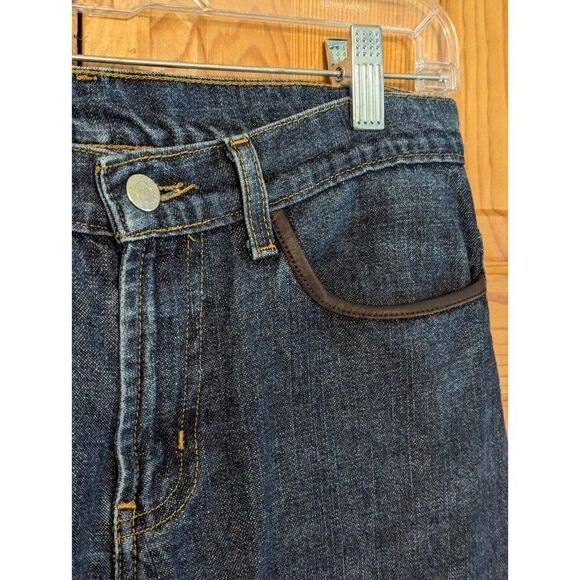 Polo Ralph Lauren Women's Bootcut Jeans Leather Trim Size 4 - Picture 6 of 14